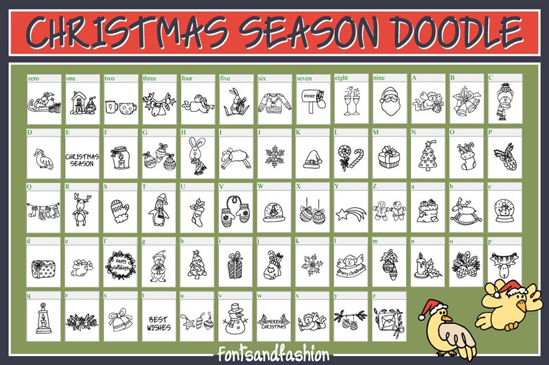 Christmas Season Doodle_DEMO Czcionka