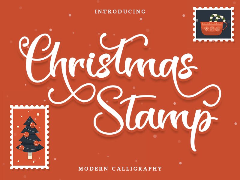 Christmas Stamp Schriftart