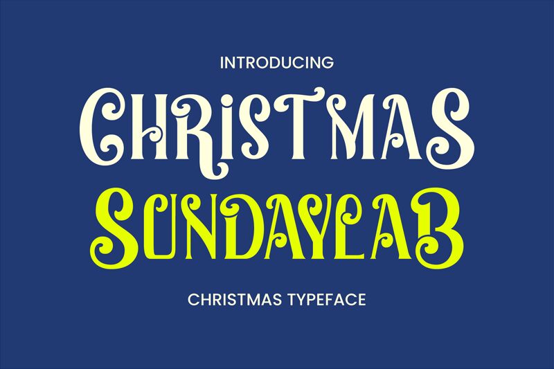 Christmas Sundaylab Schriftart