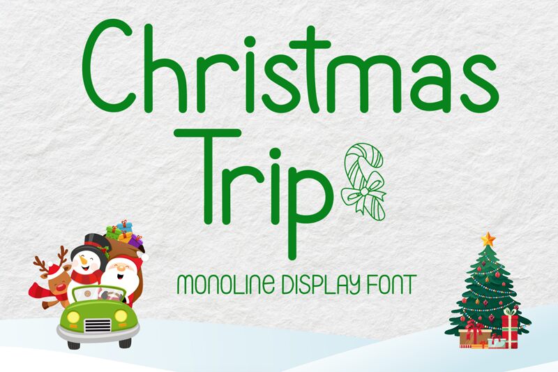 Christmas Trip Schriftart