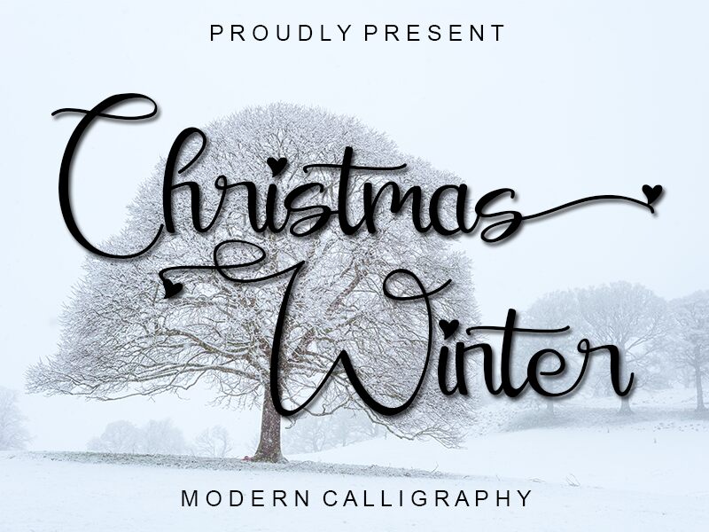 Christmas Winter Czcionka