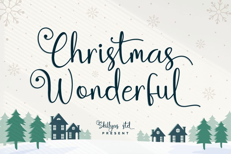 Christmas Wonderful Druh písma
