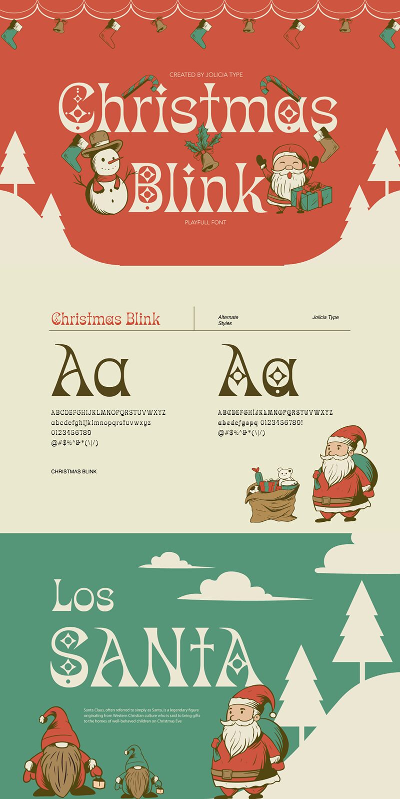 Christmas Blink Schriftart