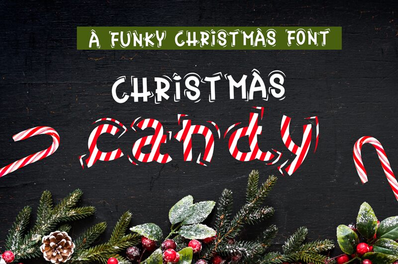 Christmas Candy Czcionka