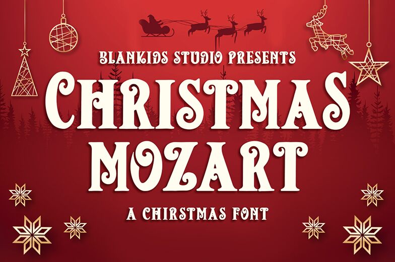 Christmas Mozart Schriftart