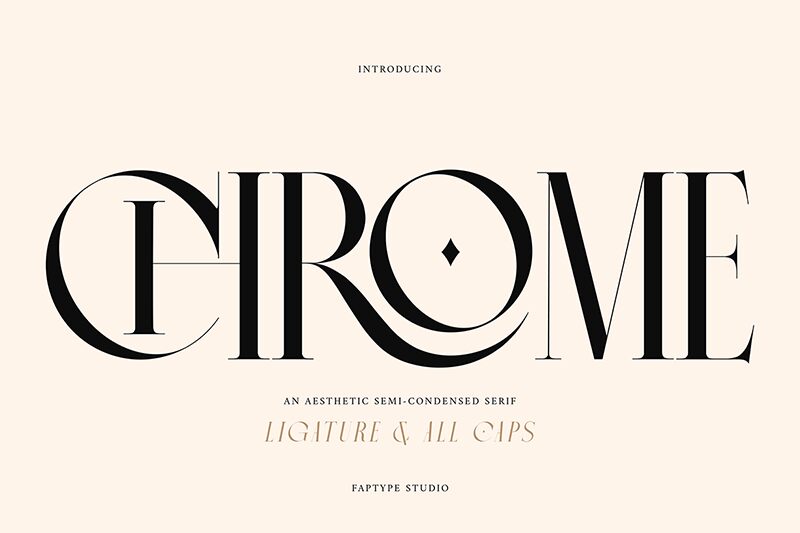 Chrome Slab Schriftart