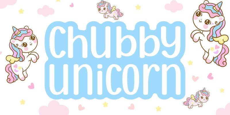 Chubby Unicorn Schriftart