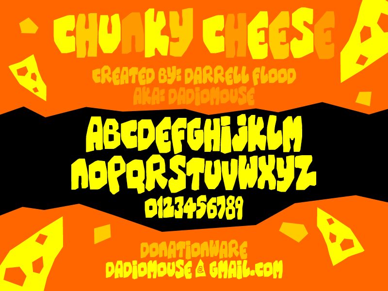 Chunky Cheese Schriftart