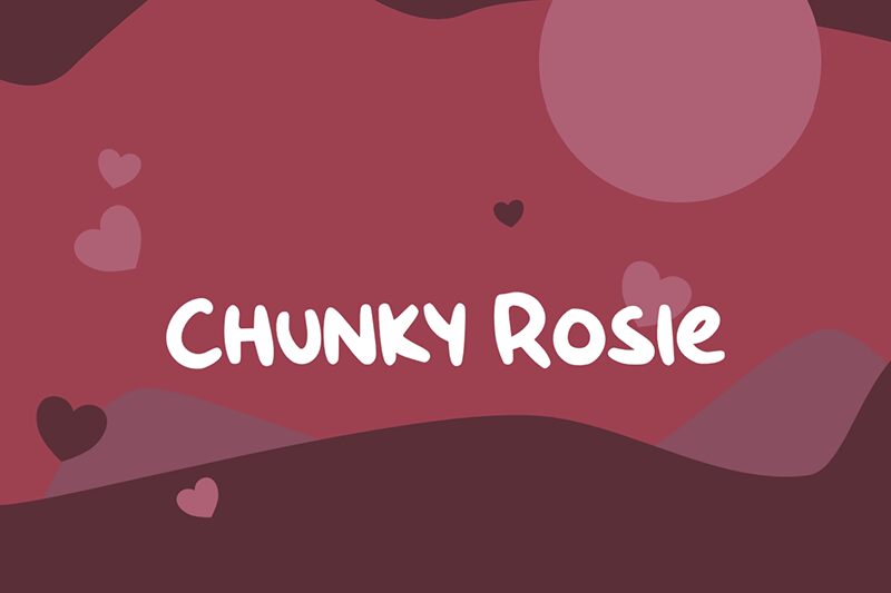 Chunky Rosie Schriftart