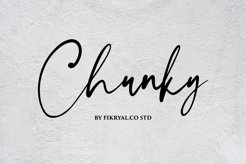 Chunky Czcionka
