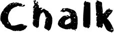 Preview of the Chalk Regular font