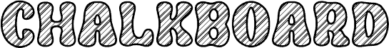 Preview of the CHALKBOARD font