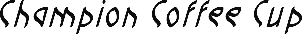 Preview of the Champion Coffee Cup Bold font