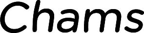 Chams  Bold Italic
