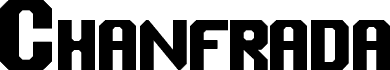 Pré-visualização da fonte Chanfrada