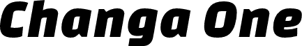 Changa One Italic
