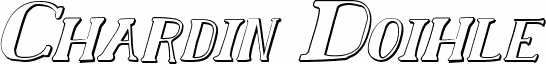 Chardin Doihle Shadow Italic