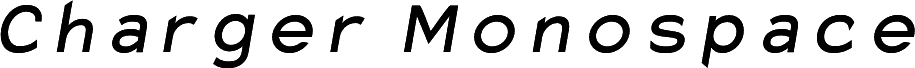 Charger Monospace Italic
