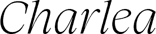 Charlea Demo Extra Light Italic