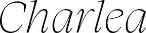 Charlea Demo Thin Italic