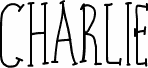 Ukážka písma Charlie