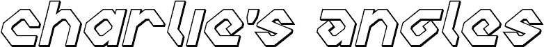 معاينة خط Charlie's Angles 3D Italic