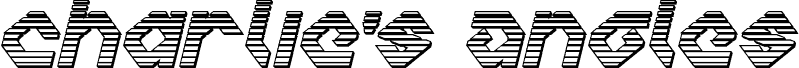 معاينة خط Charlie's Angles Chrome Italic