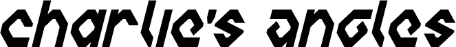معاينة خط Charlie's Angles Condensed Italic