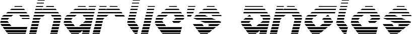 معاينة خط Charlie's Angles Gradient Italic