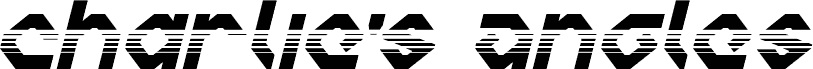 معاينة خط Charlie's Angles Halftone Italic