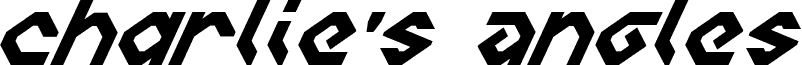 معاينة خط Charlie's Angles Italic