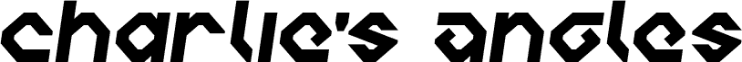 معاينة خط Charlie's Angles Semi-Italic