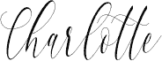 Charlotte Calligraphy