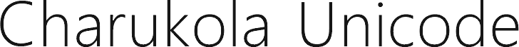 Charukola Ultra Light Unicode