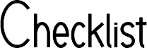 Checklist Demo Bold
