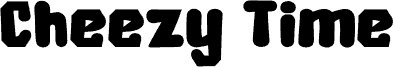 Preview of the Cheezy Time font