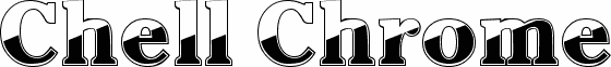 Chell Chrome Boldフォントのプレビュー