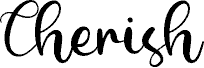 Cherish fonte