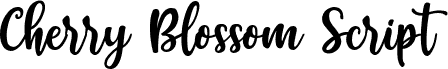 Cherry Blossom Script