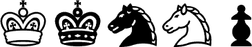 Preview of the Chess Condal font
