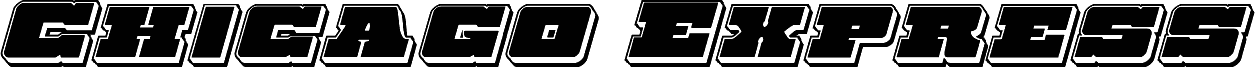 Podgląd czcionki Chicago Express Punch Italic