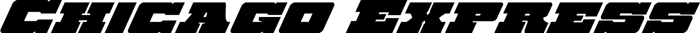 Podgląd czcionki Chicago Express Super-Italic