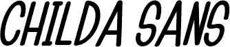 Childa Sans Bold Italic