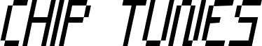 CHIP TUNES Condensed Italic