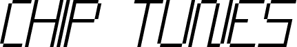 CHIP TUNES Thin Italic