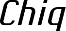 Chiq Reduced Italic
