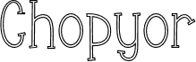 Chopyor Hollow