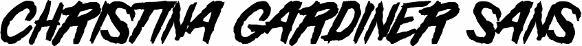 Christina Gardiner Sans