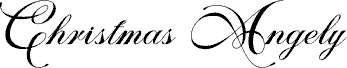 Christmas Angely - Personal use Schriftart