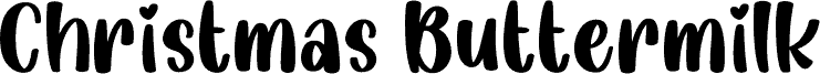 Christmas Buttermilk шрифт